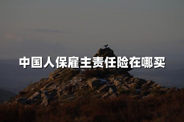 中国人保雇主责任险在哪买?附人保雇主责任险赔偿范围